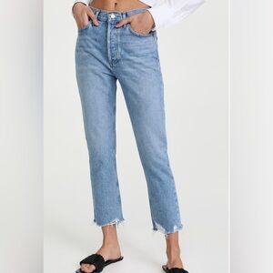 Agolde Riley High-rise Straight Crop Jeans